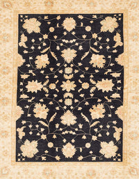 Machine Washable Abstract Brown Gold Rug, wshabs3436