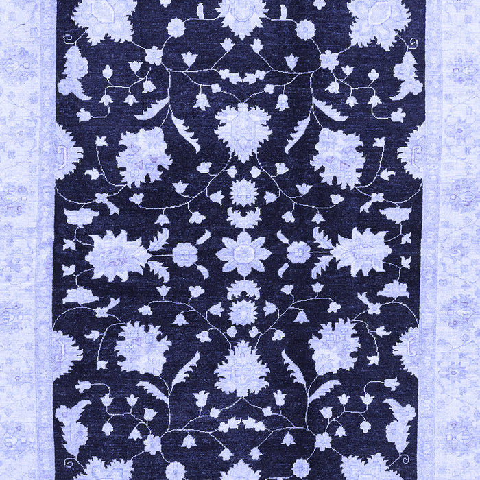 Machine Washable Oriental Blue Traditional Rug, wshabs3436blu