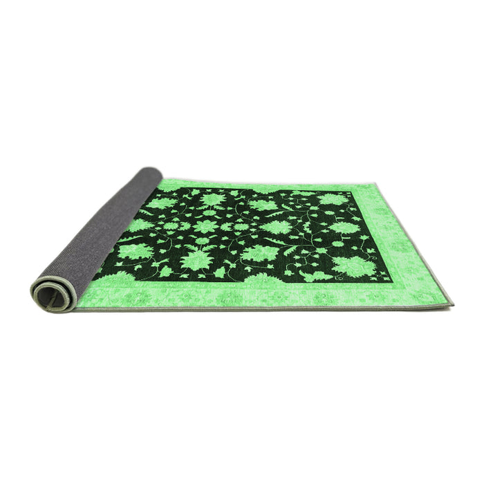 Sideview of Oriental Emerald Green Traditional Rug, abs3436emgrn