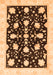 Machine Washable Oriental Orange Traditional Area Rugs, wshabs3436org