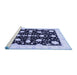 Sideview of Machine Washable Oriental Blue Traditional Rug, wshabs3436blu