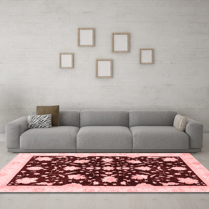 Traditional Red Washable Rugs