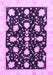 Machine Washable Oriental Purple Traditional Area Rugs, wshabs3436pur