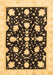Machine Washable Oriental Brown Traditional Rug, wshabs3436brn