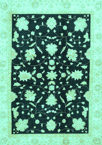 Oriental Turquoise Traditional Rug, abs3436turq