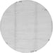 Round Machine Washable Solid Gray Modern Rug, wshabs3437gry