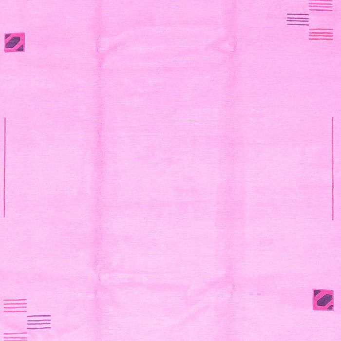 Machine Washable Solid Pink Modern Rug, wshabs3437pnk