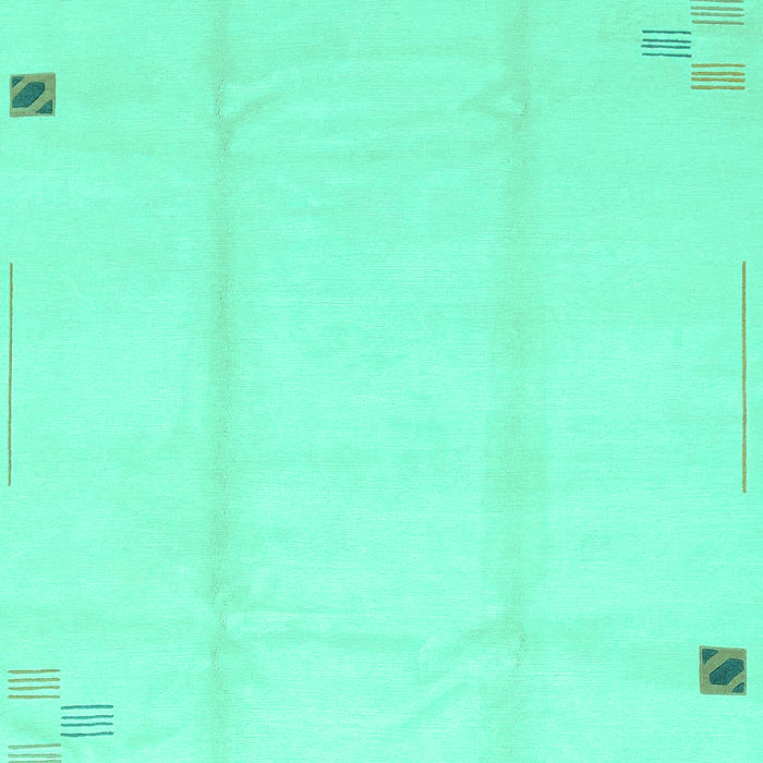 Machine Washable Solid Turquoise Modern Area Rugs, wshabs3437turq