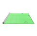 Sideview of Machine Washable Solid Emerald Green Modern Area Rugs, wshabs3437emgrn