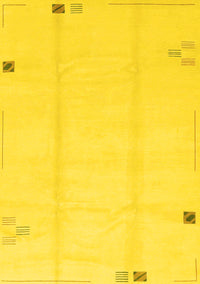 Solid Yellow Modern Rug, abs3437yw