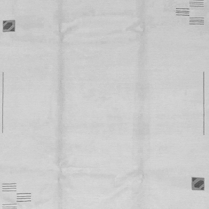 Machine Washable Solid Gray Modern Rug, wshabs3437gry