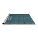 Sideview of Machine Washable Abstract Deep-Sea Green Rug, wshabs3438