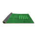 Sideview of Abstract Green Modern Rug, abs3438grn
