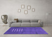 Machine Washable Abstract Purple Modern Area Rugs in a Living Room, wshabs3438pur