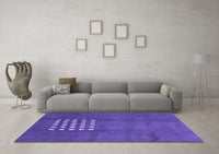 Machine Washable Abstract Purple Modern Rug, wshabs3438pur