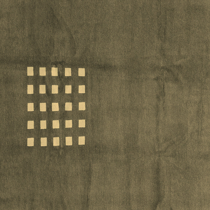 Square Machine Washable Abstract Brown Modern Rug, wshabs3438brn