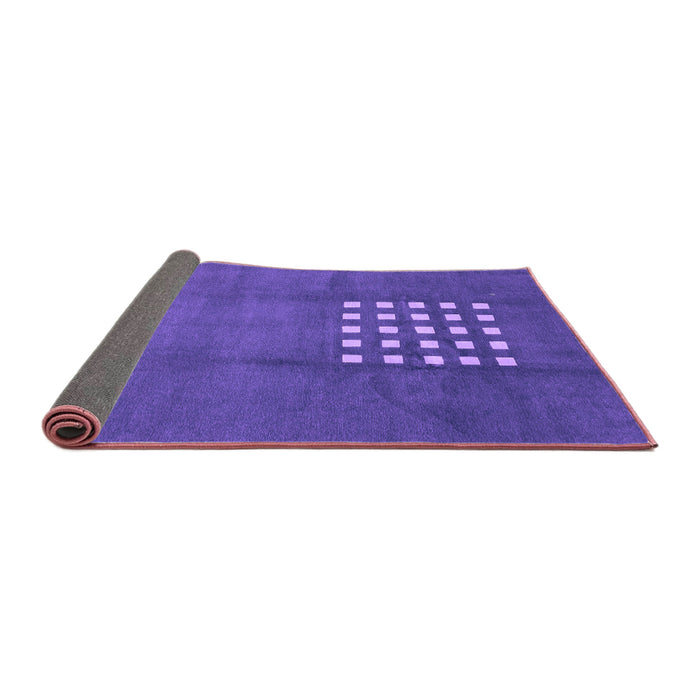 Sideview of Abstract Purple Modern Rug, abs3438pur