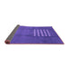 Sideview of Abstract Purple Modern Rug, abs3438pur