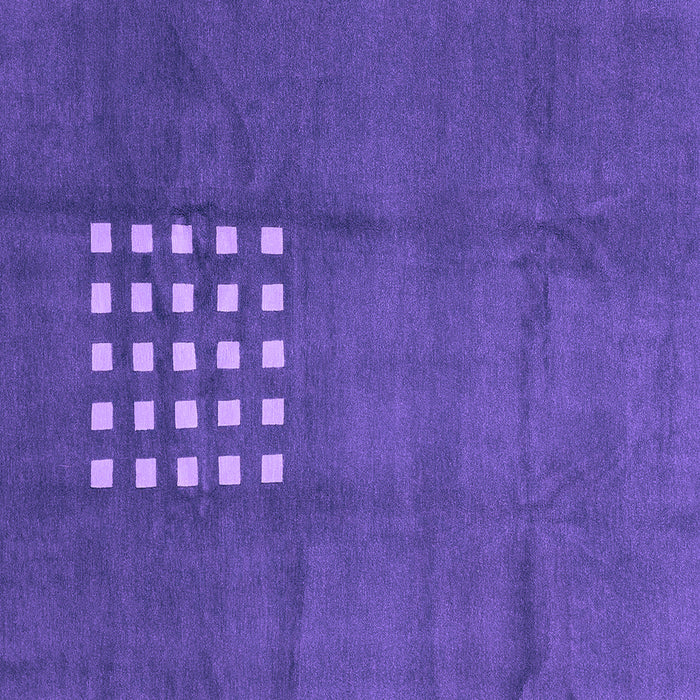 Square Machine Washable Abstract Purple Modern Area Rugs, wshabs3438pur
