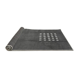 Sideview of Abstract Gray Modern Rug, abs3438gry