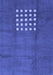 Abstract Blue Modern Rug, abs3438blu