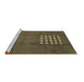 Sideview of Machine Washable Abstract Brown Modern Rug, wshabs3438brn