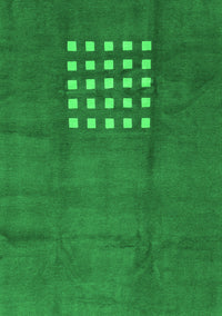 Abstract Green Modern Rug, abs3438grn