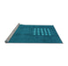 Sideview of Machine Washable Abstract Light Blue Modern Rug, wshabs3438lblu