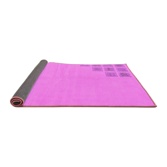 Sideview of Abstract Pink Modern Rug, abs3439pnk