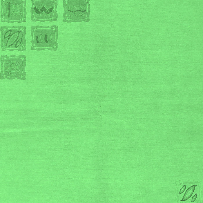 Machine Washable Abstract Emerald Green Modern Area Rugs, wshabs3439emgrn