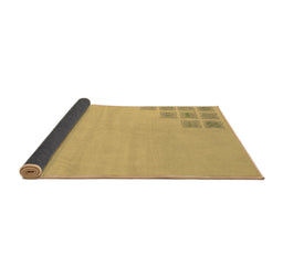Sideview of Abstract Brown Modern Rug, abs3439brn