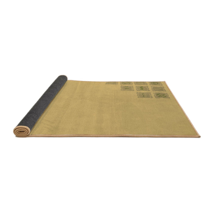 Sideview of Abstract Brown Modern Rug, abs3439brn