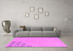 Machine Washable Abstract Pink Modern Rug in a Living Room, wshabs3439pnk