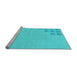 Sideview of Machine Washable Abstract Light Blue Modern Rug, wshabs3439lblu