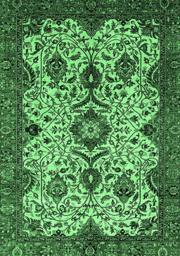 Abstract Emerald Green Modern Rug, abs343emgrn