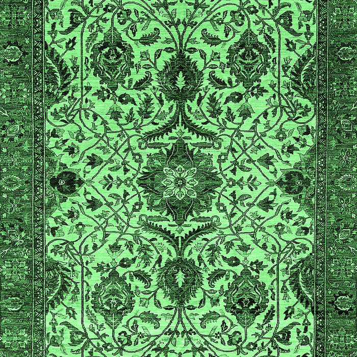 Machine Washable Abstract Emerald Green Modern Area Rugs, wshabs343emgrn