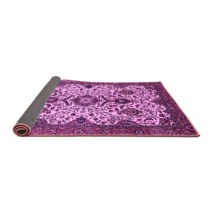 Sideview of Abstract Purple Modern Rug, abs343pur