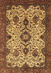 Abstract Brown Modern Rug, abs343brn