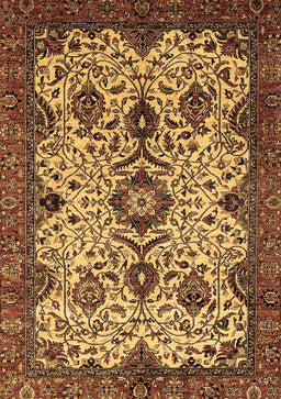 Abstract Brown Modern Rug, abs343brn