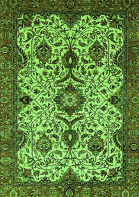 Abstract Green Modern Rug, abs343grn