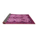 Sideview of Abstract Pink Modern Rug, abs343pnk
