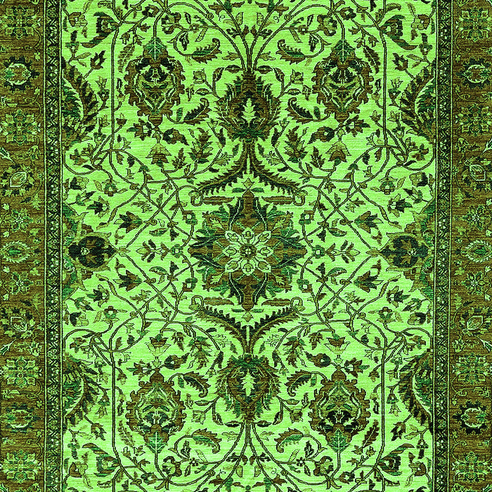 Machine Washable Abstract Green Modern Area Rugs, wshabs343grn