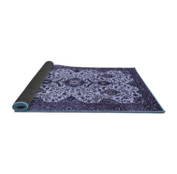 Sideview of Abstract Blue Modern Rug, abs343blu