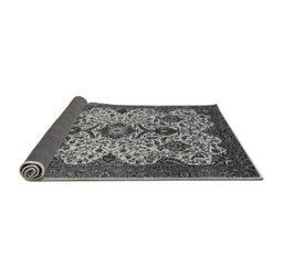 Sideview of Abstract Gray Modern Rug, abs343gry