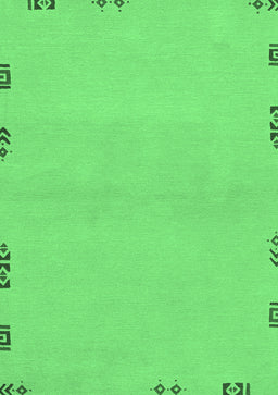 Abstract Emerald Green Modern Rug, abs3440emgrn