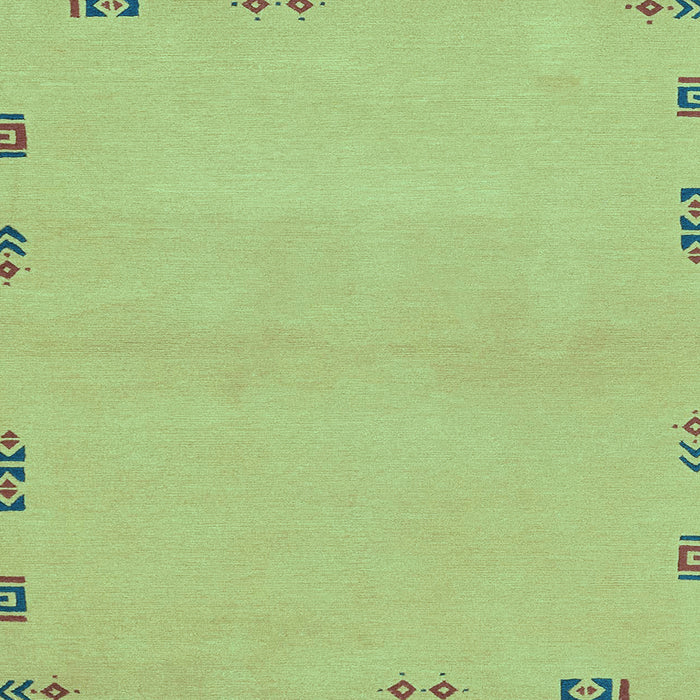 Square Abstract Light Blue Modern Rug, abs3440lblu