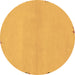 Round Abstract Brown Modern Rug, abs3440brn