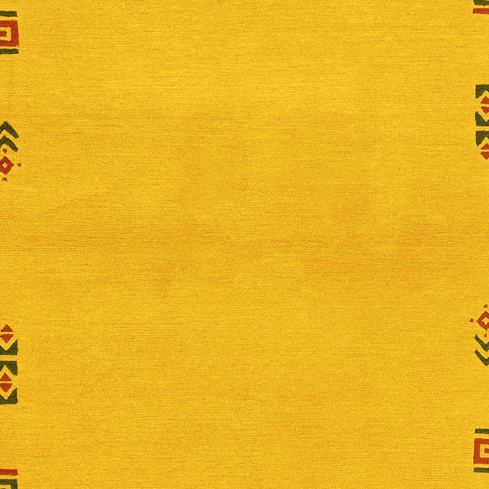 Abstract Yellow Modern Rug, abs3440yw