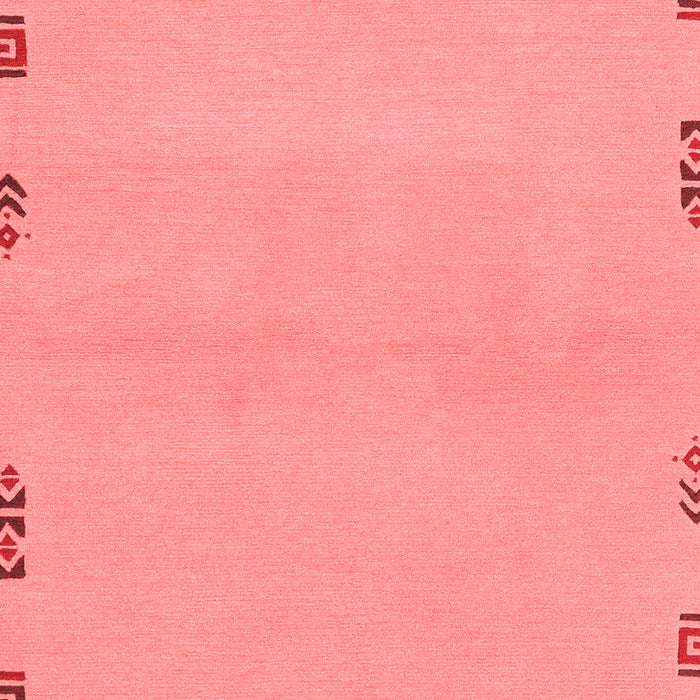 Machine Washable Abstract Red Modern Rug, wshabs3440red