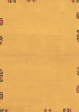 Abstract Brown Modern Rug, abs3440brn